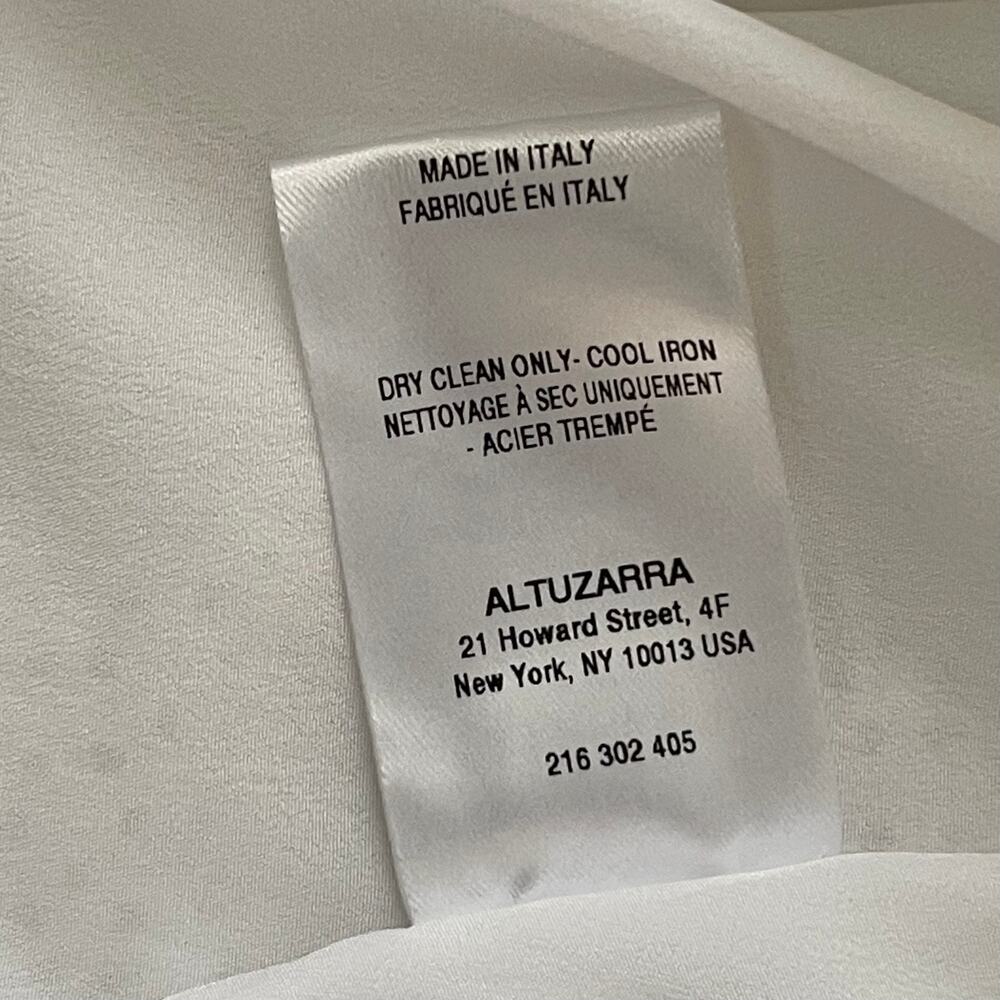 Altuzarra White Eyelet Sleeveless Sheath Midi Dress - 100% Cotton - Size 36/US 0 - Picture 8 of 9